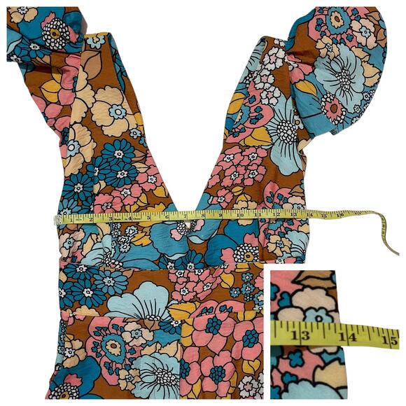 Dodo Bar Or Jenny Floral Jumpsuit - Flower Brown - Medium - Picture 3 of 16